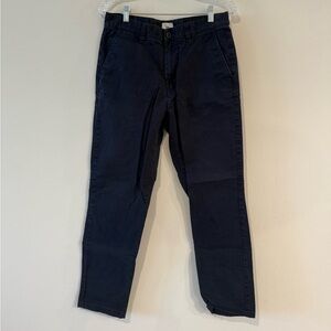 H&M Slim Fit Pants in Dark Blue Size: 31